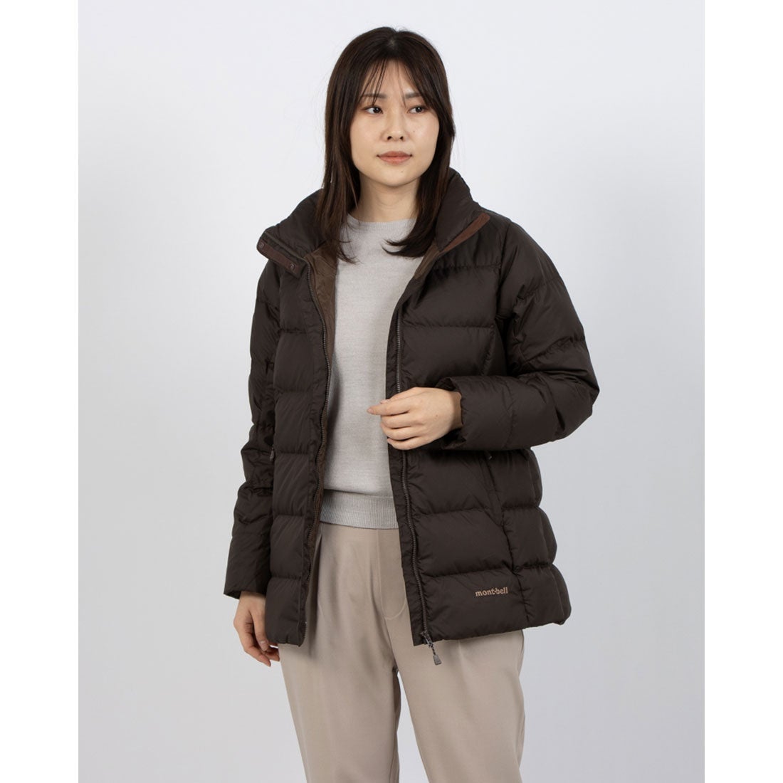 モンベル mont-bell トラベルダウンパーカ Women's （ブラウン