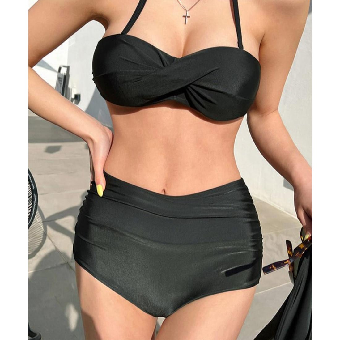 メゾンドラティール maison de LATIR 肌見せ自由自在ヘルシー水着3点