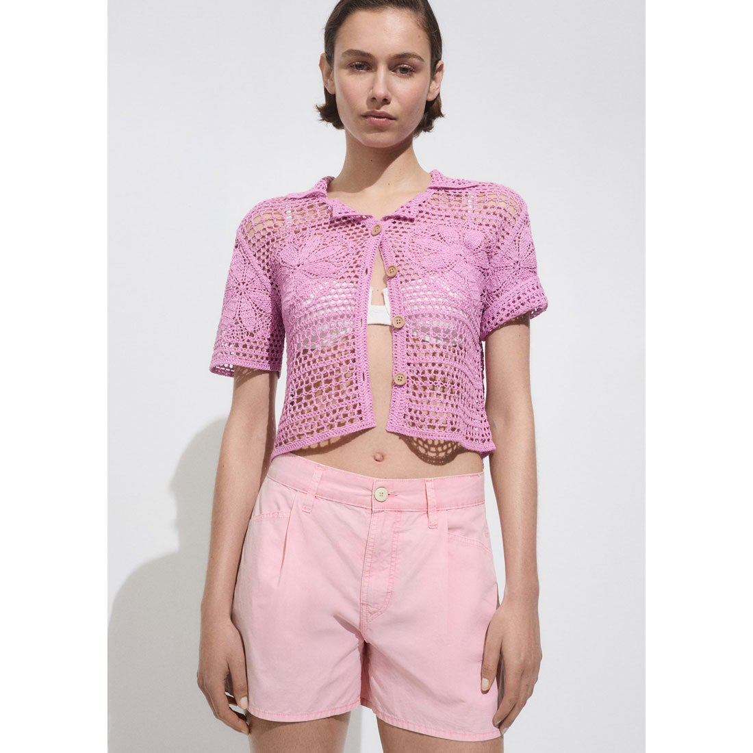 ショートパンツ .-- ALICE （パステルピンク） -MANGO - マンゴ公式