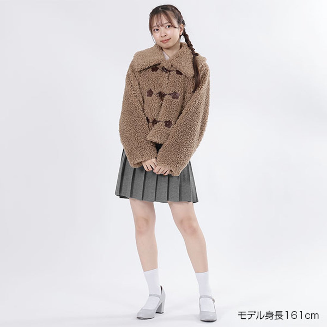 マリークワント MARY QUANT ボアダッフル ブルゾン （ブラウン