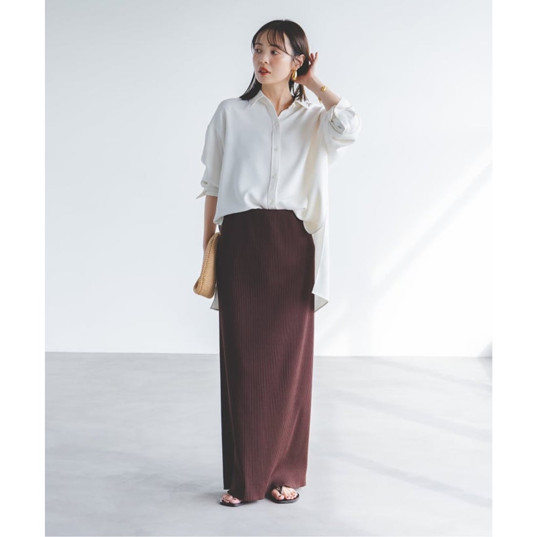 ノーブル NOBLE 《追加予約》シーズンカラープレーンシャツ 13