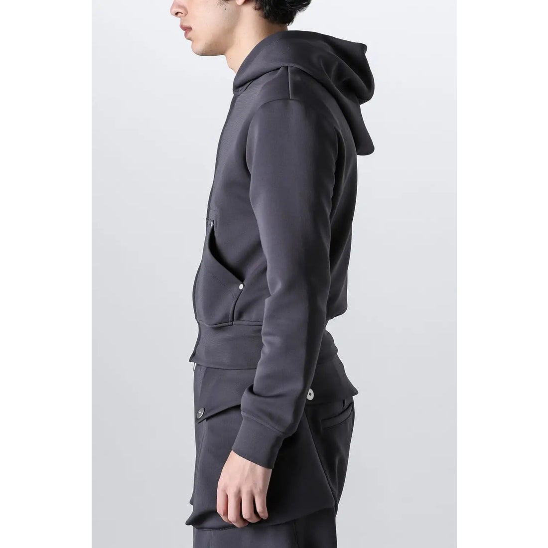 オマールアフリディ Omar Afridi Cardi Hoodie Cardi Knit （SLATE