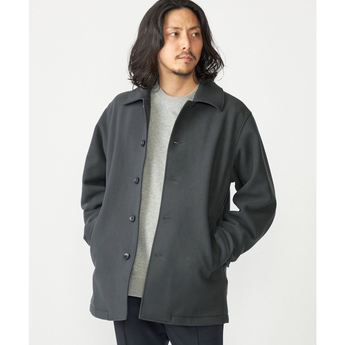 シップス SHIPS SHIPS: ダウン ファブリック オーバー ジャケット