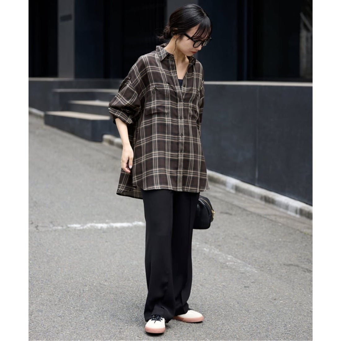 スローブ イエナ SLOBE IENA 《追加》ビエラチェックルーズシャツ