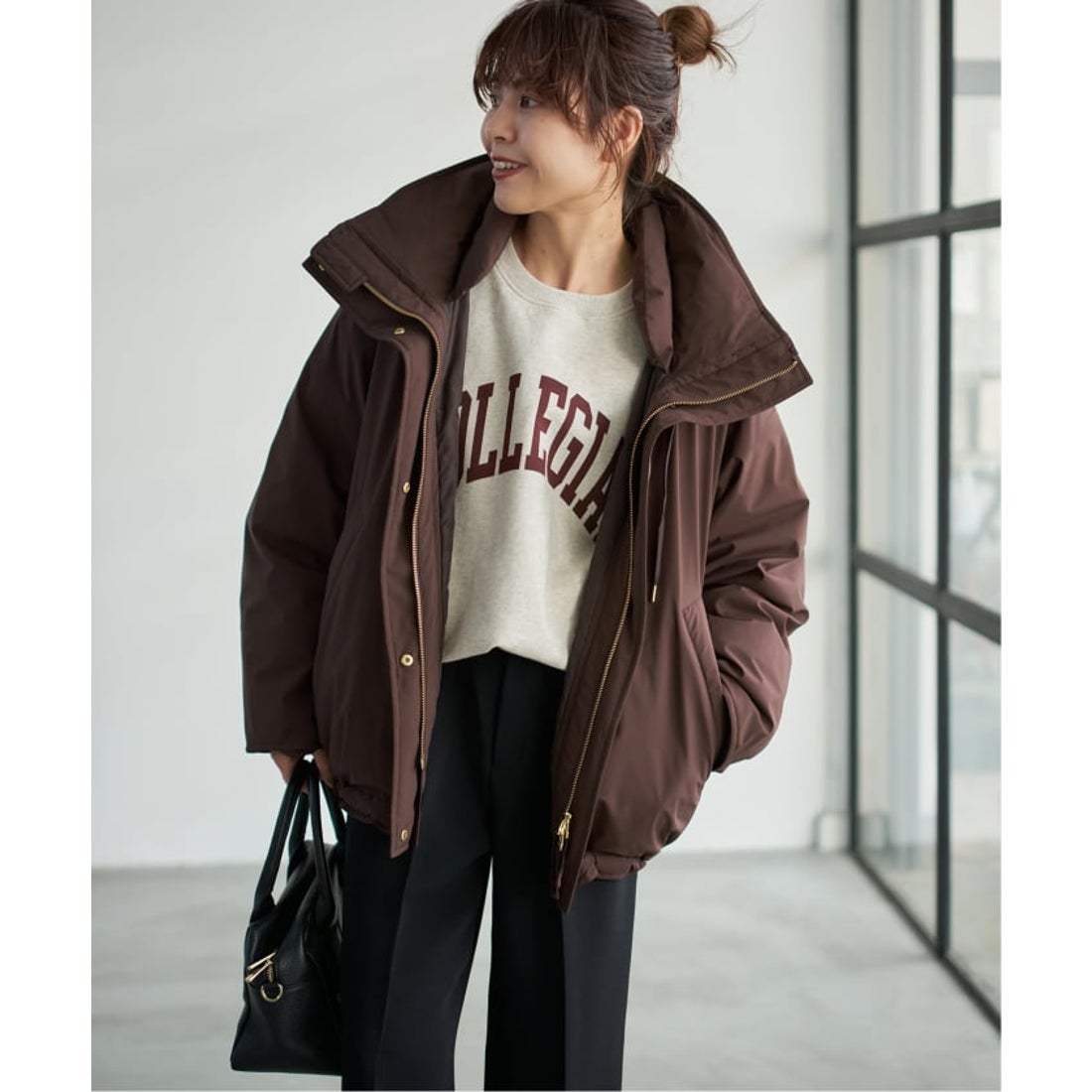 スピック＆スパン Spick & Span 《追加》2WAY撥水ダウンハーフコート