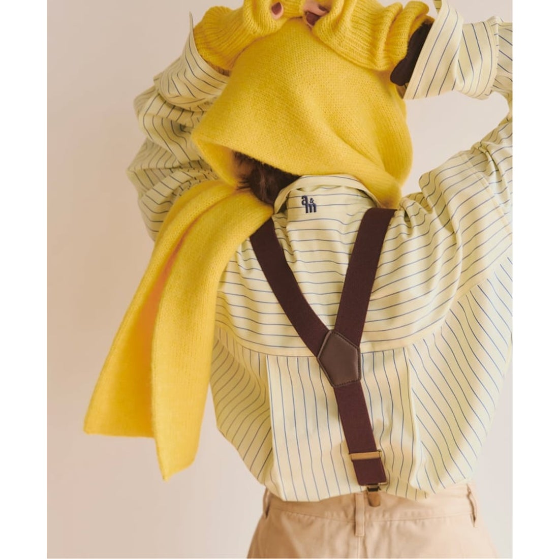 スピック＆スパン Spick & Span a&m マルチストライプシャツ