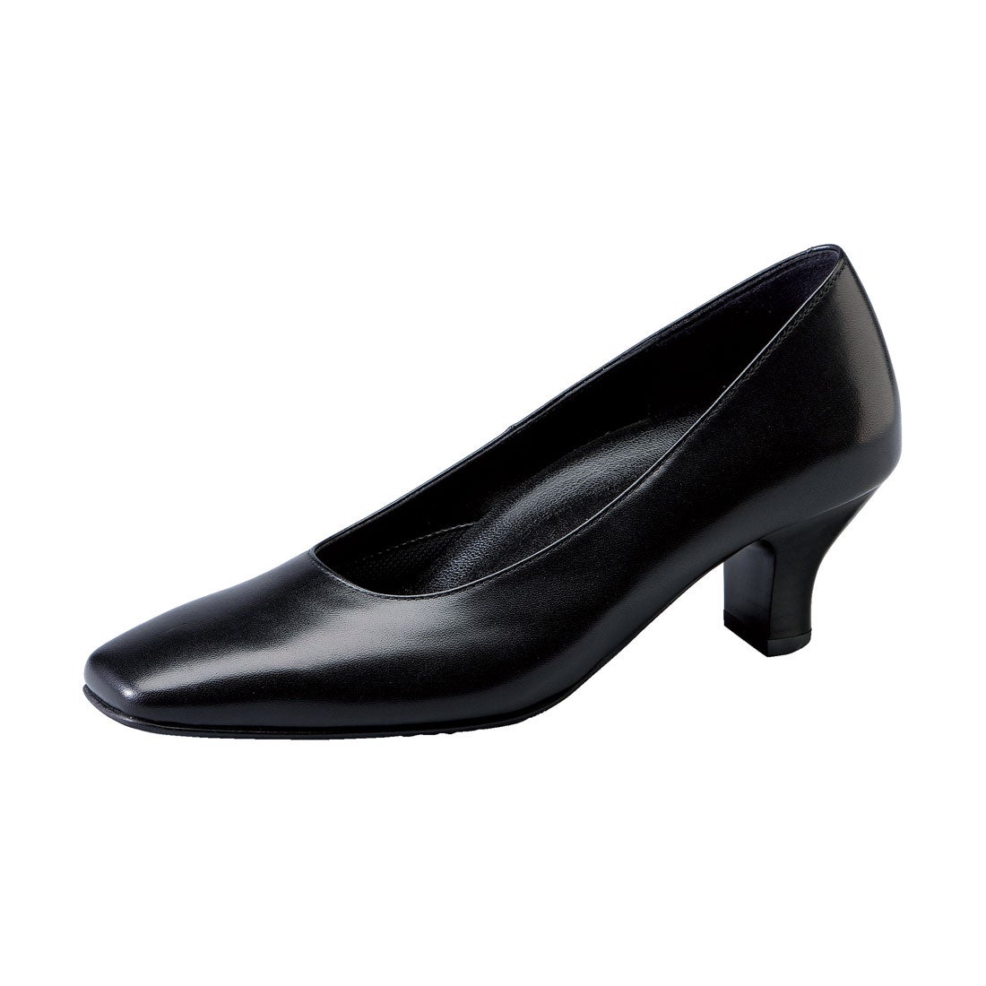 サクセスウォーク success walk パンプス 5cmヒール スクエアトゥ 幅広