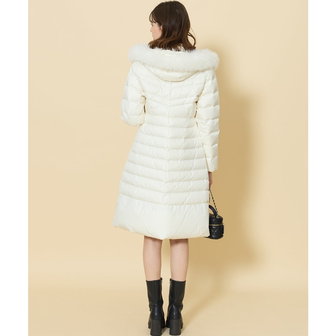 スウィングル SWINGLE FOXファー付エレガンスロングダウンコート