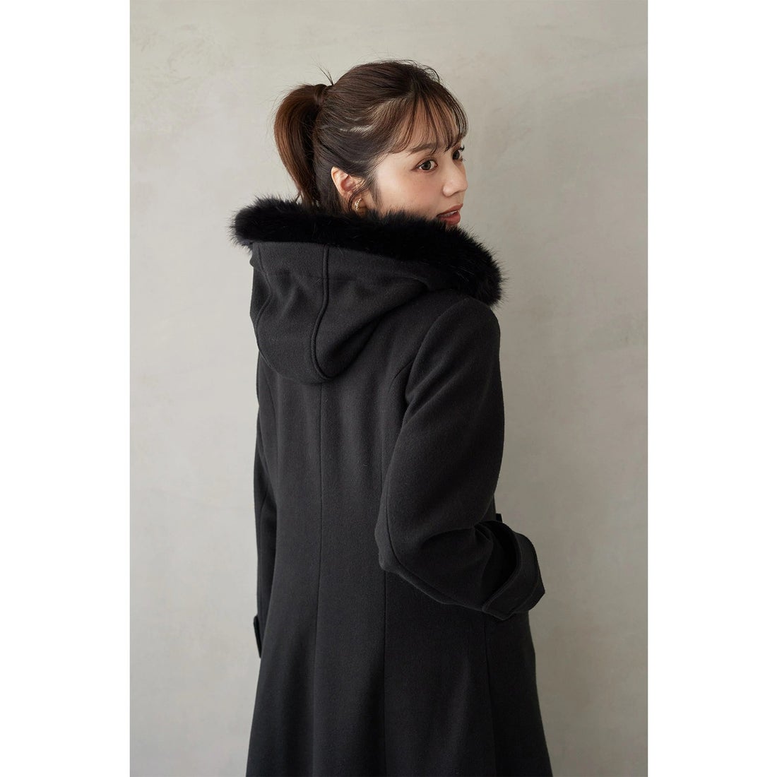 トッコクローゼット tocco closet 取り外し可能なファー付きフィット