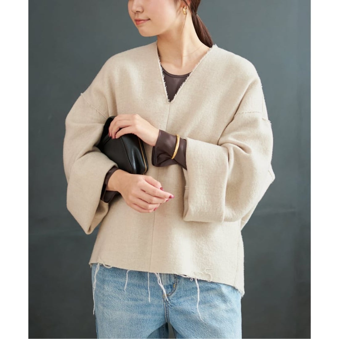 プラージュ Plage R'IAM シルエットブラウス （ナチュラル