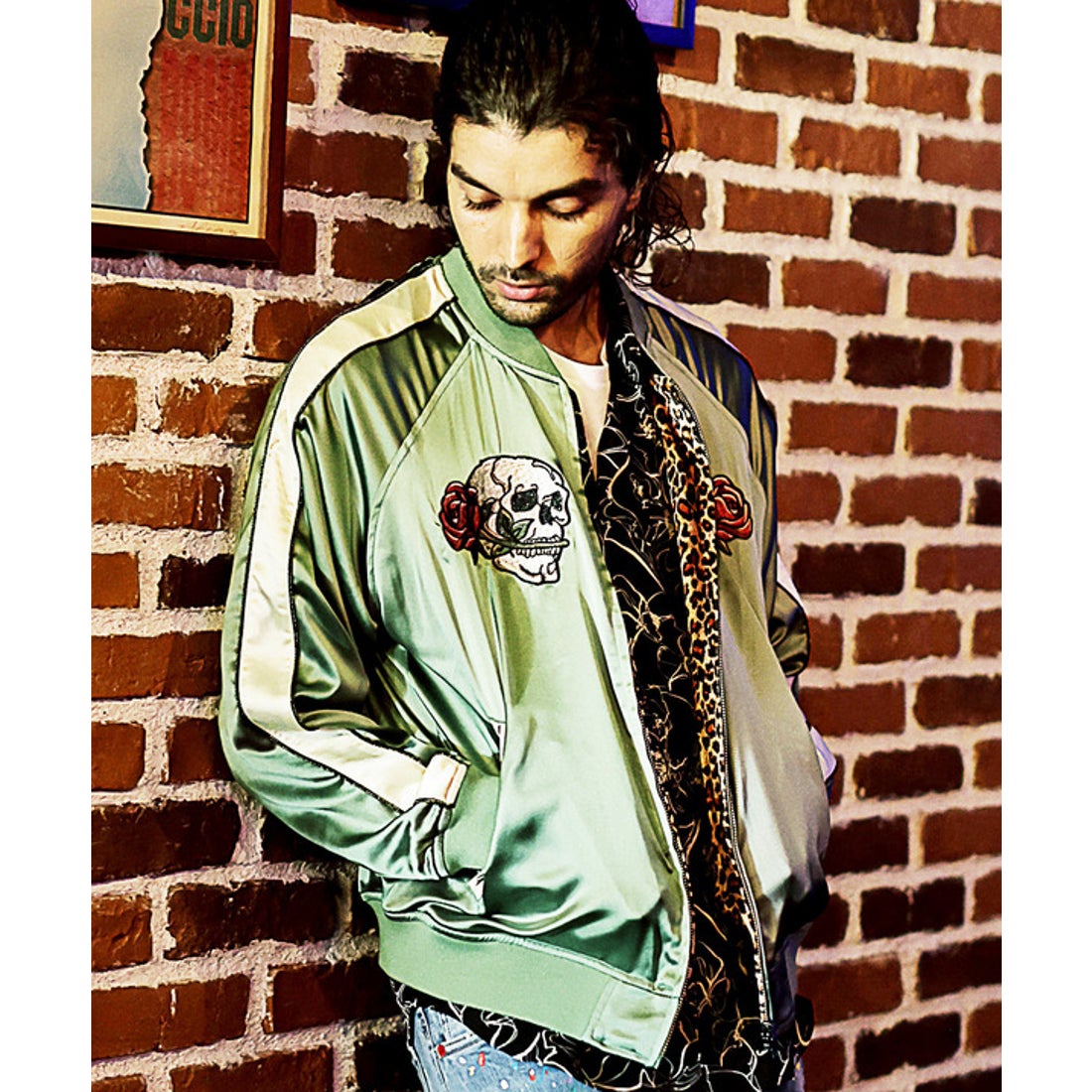 ラトルトラップ RattleTrap リバーシブルサテン刺繍スカジャン