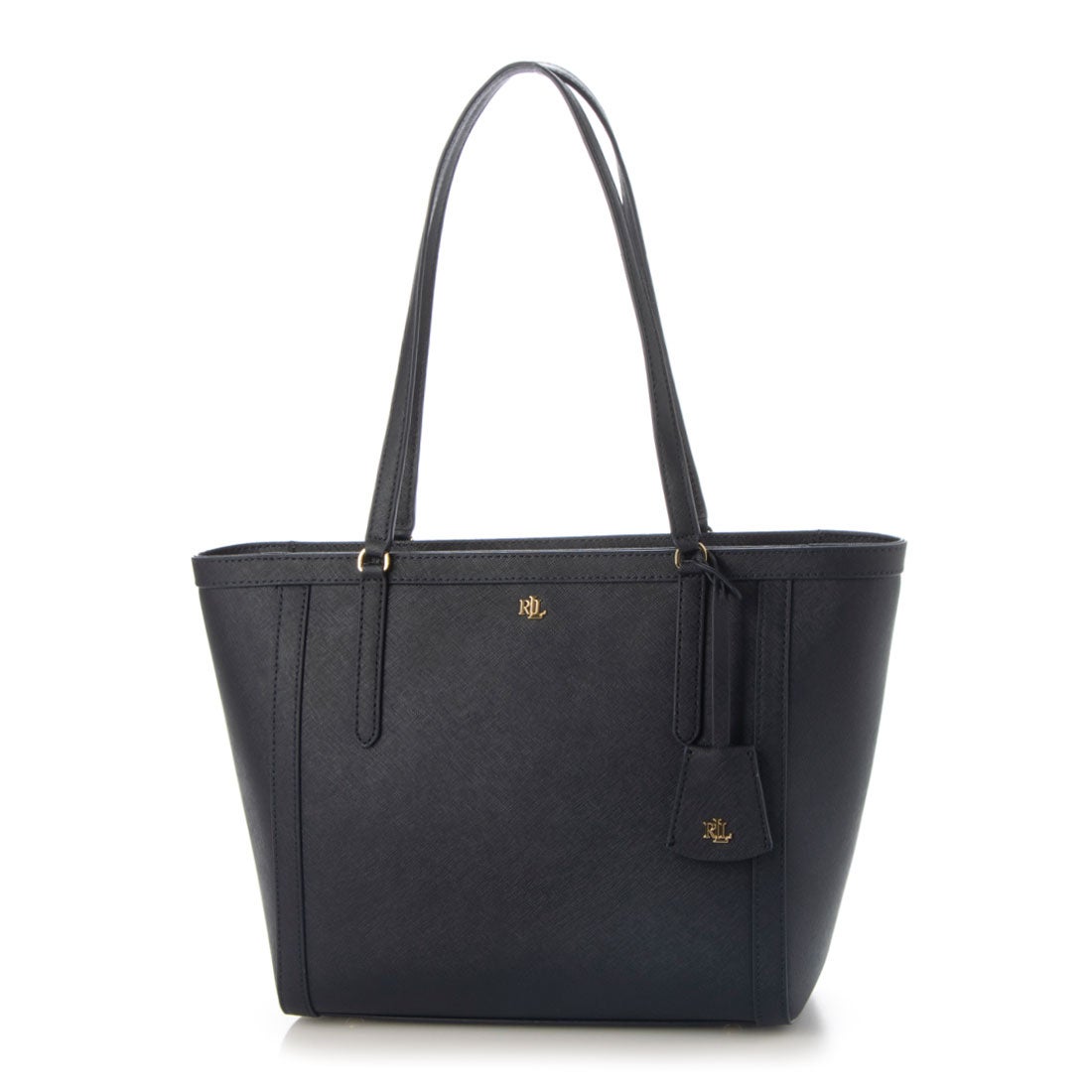 ラルフローレン RALPH LAUREN ☆ネイビー本革トートバッグ （ネイビー