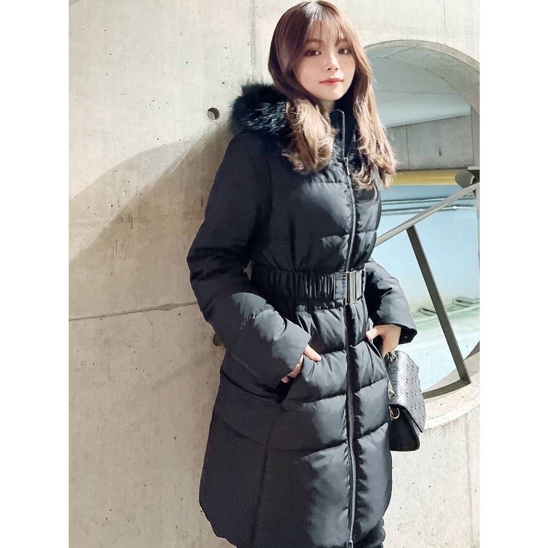 リゼクシー RESEXXY フード付ダウンコート （ブラック） -ファッション