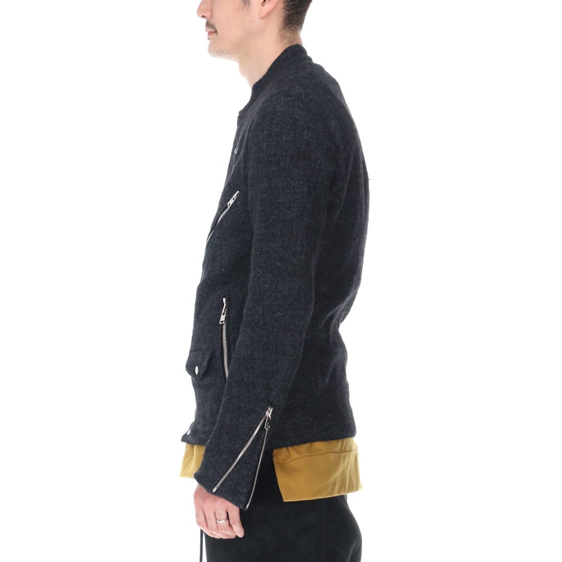 リップヴァンウィンクル RIPVANWINKLE WOOL JERSEY RIDERS （T.BLACK