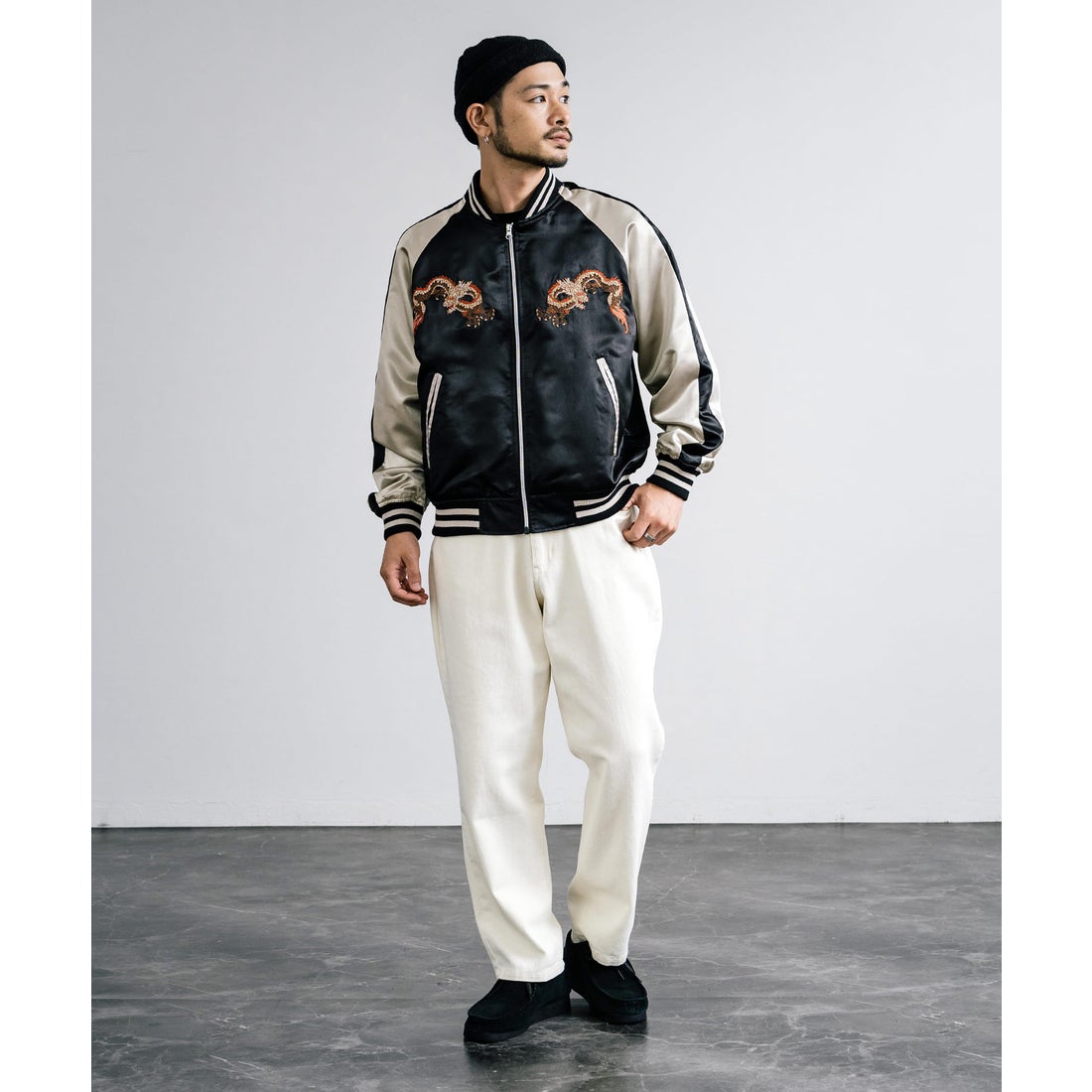 ロッキーモンロー Rocky Monroe スカジャン スーベニアジャケット 刺繍