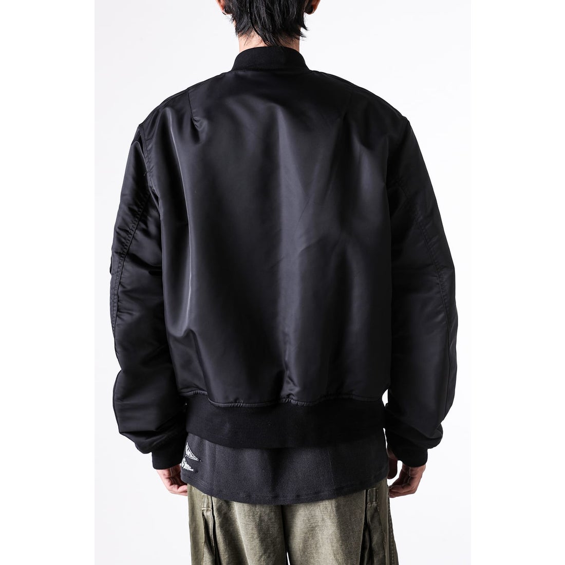 TAKAHIROMIYASHITATheSoloist. faux fur lining flight jacket