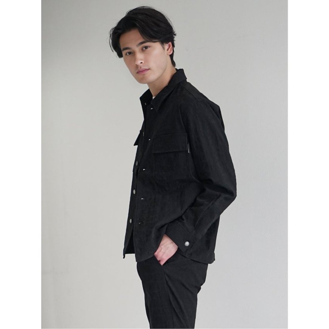 TAKA-Q カモフラジャガード シャツジャケット(セットアップ可能