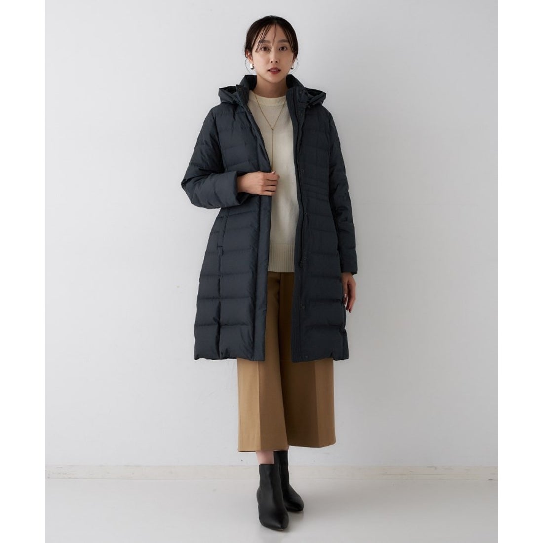 アンタイトル UNTITLED ロングダウンコート （ネイビー(094