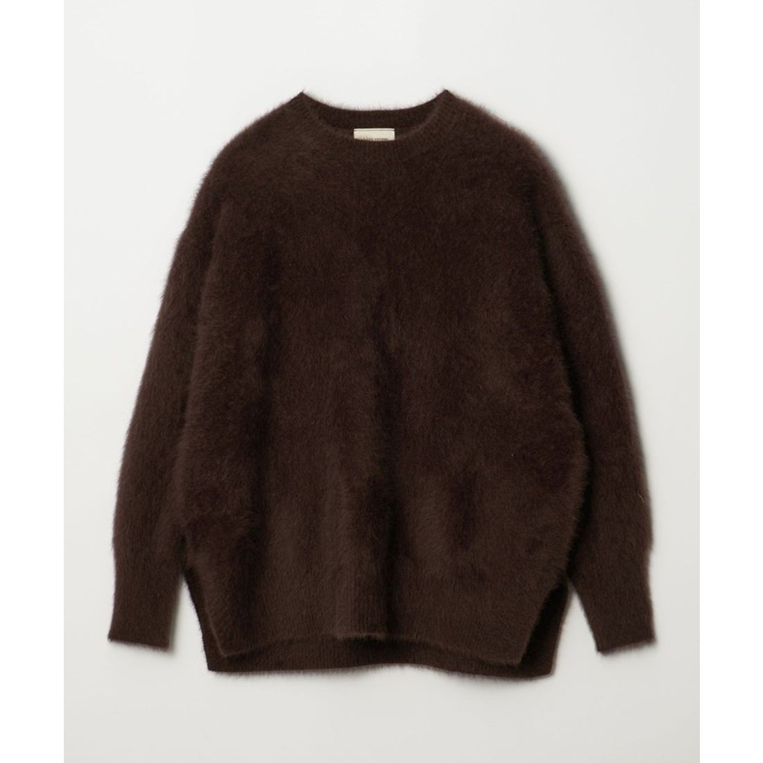 UNITED ARROWS フォックスカシミヤ クルーネック ニット （DK.BROWN