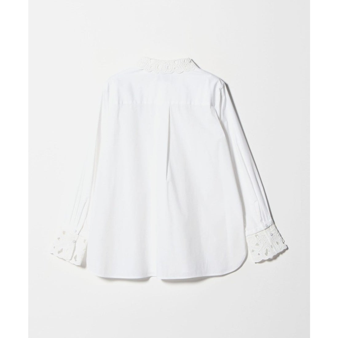 UNITED ARROWS エンブロイダリー カラー シャツ ‐ウォッシャブル