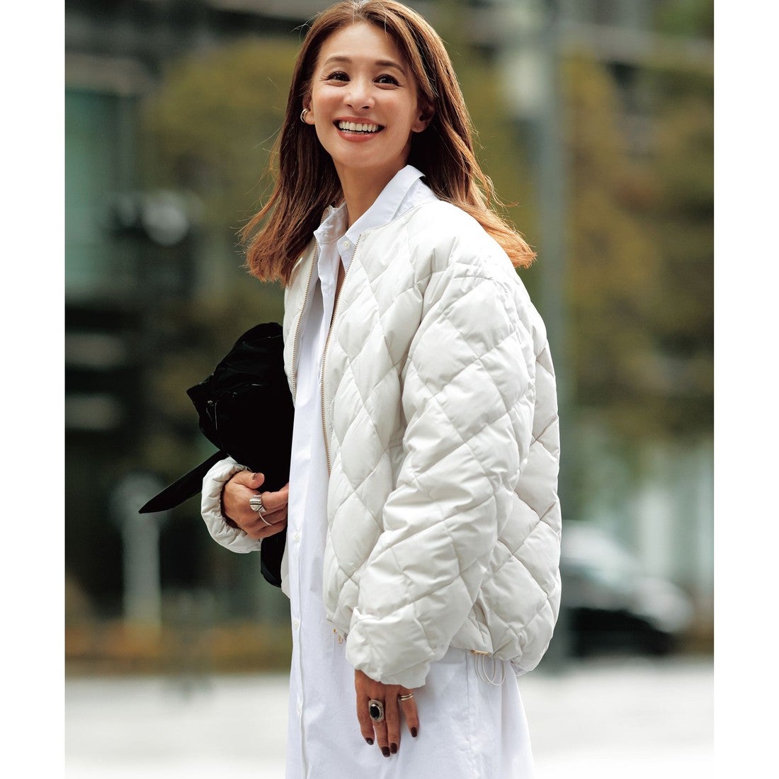 UNFILO 【UNFILO×TAION】キルティング ショート丈ブルゾン