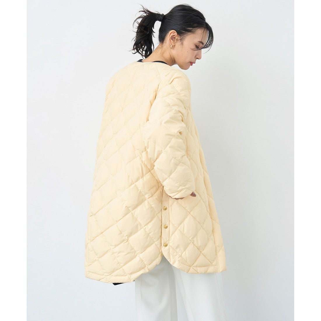 UNFILO L 【TAION×UNFILO 】2WAY キルティングダウン （ベージュ