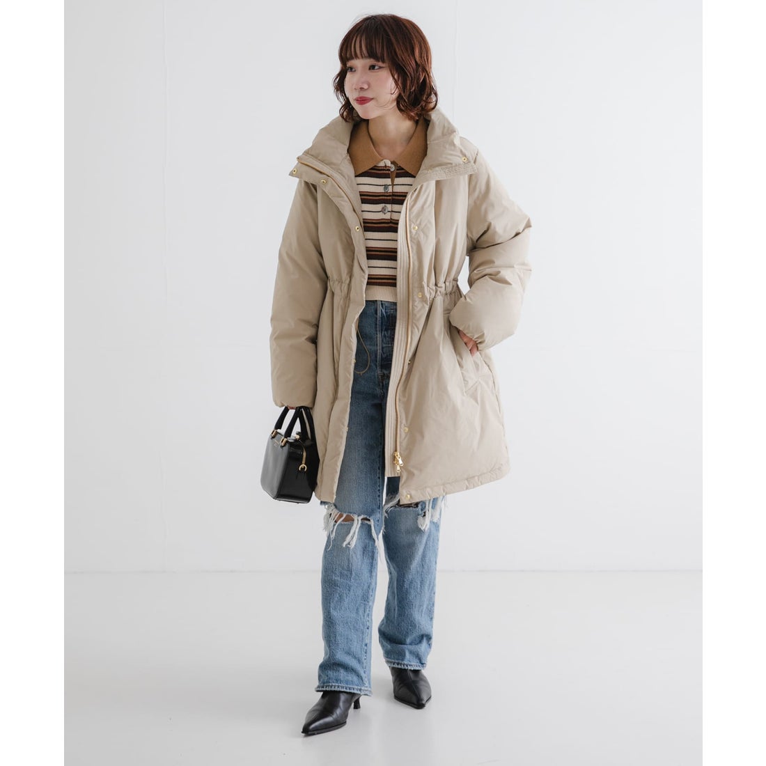 アーバンリサーチ URBAN RESEARCH スタンドカラードロストダウンコート