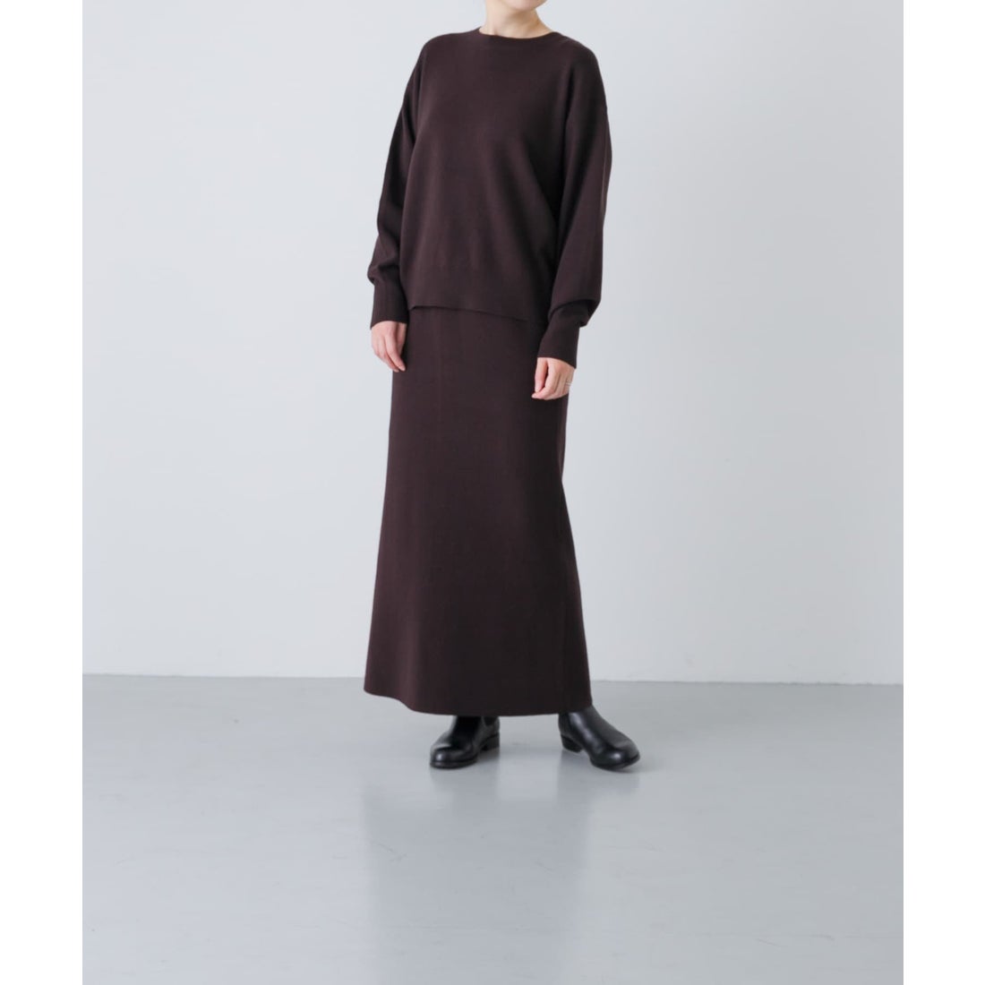 カグレ かぐれ コットンカシミヤプルオーバー （ブラウン