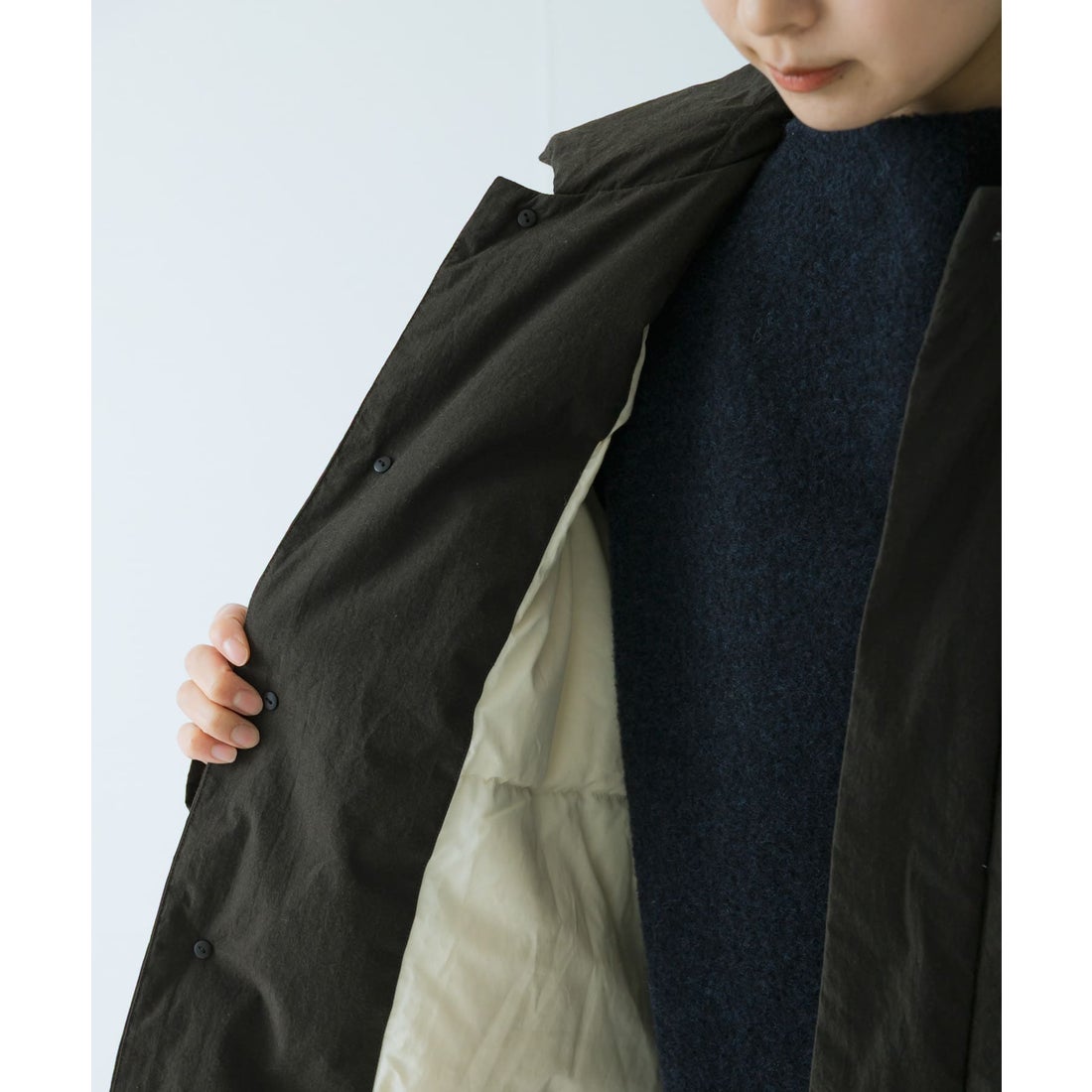 カグレ かぐれ コットンダウンジャケット （スミクロ） - ファッション