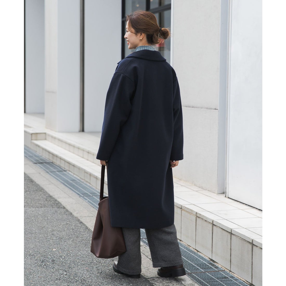 アーバンリサーチ ドアーズ URBAN RESEARCH DOORS ウールロングコート