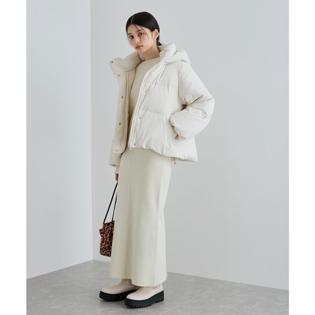 ビス VIS 【撥水】【Green Down】フード取り外しダウンジャケット