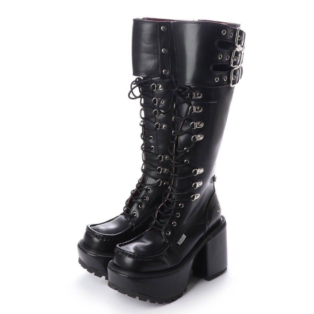 原宿店×YOSUKE限定コラボアイテム]厚底レースアップブーツ （ブラック