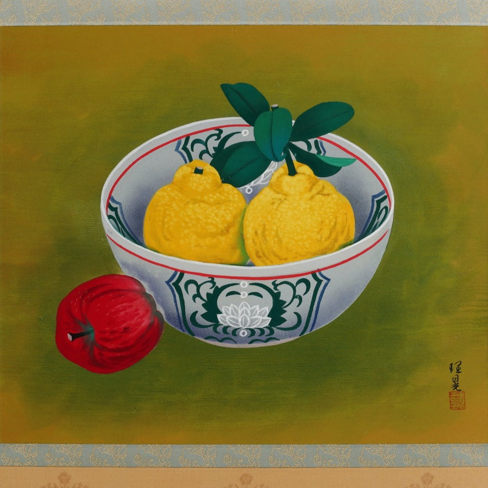 掛け軸 絹本 果実 – SENSE of 京表具