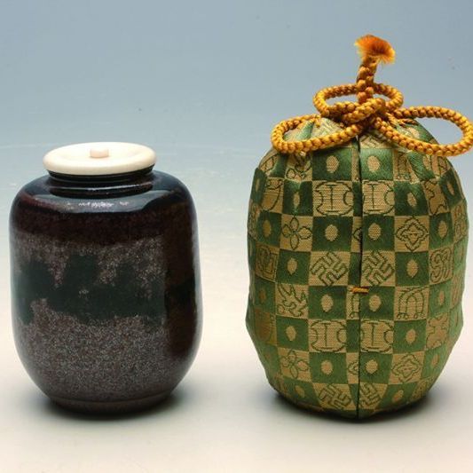 通販販売【茶道具】 茶入 「増鏡」写 笹田有祥 *名物茶入*玉柏手