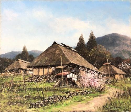 油彩画10号 「信濃遅春」 | ｜正光画廊