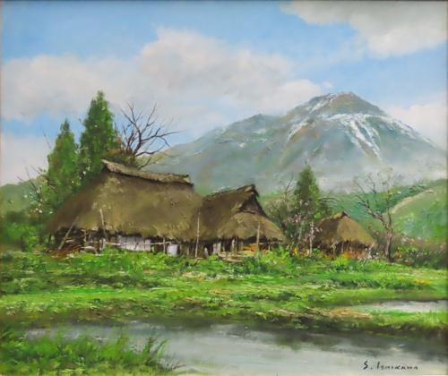 油彩画10号 「信濃遅春」 | ｜正光画廊