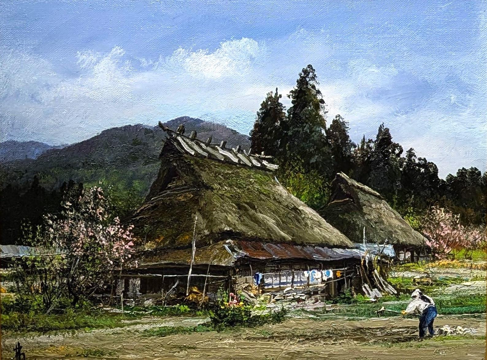 油彩画 8号 「農村の四月」 | ｜正光画廊