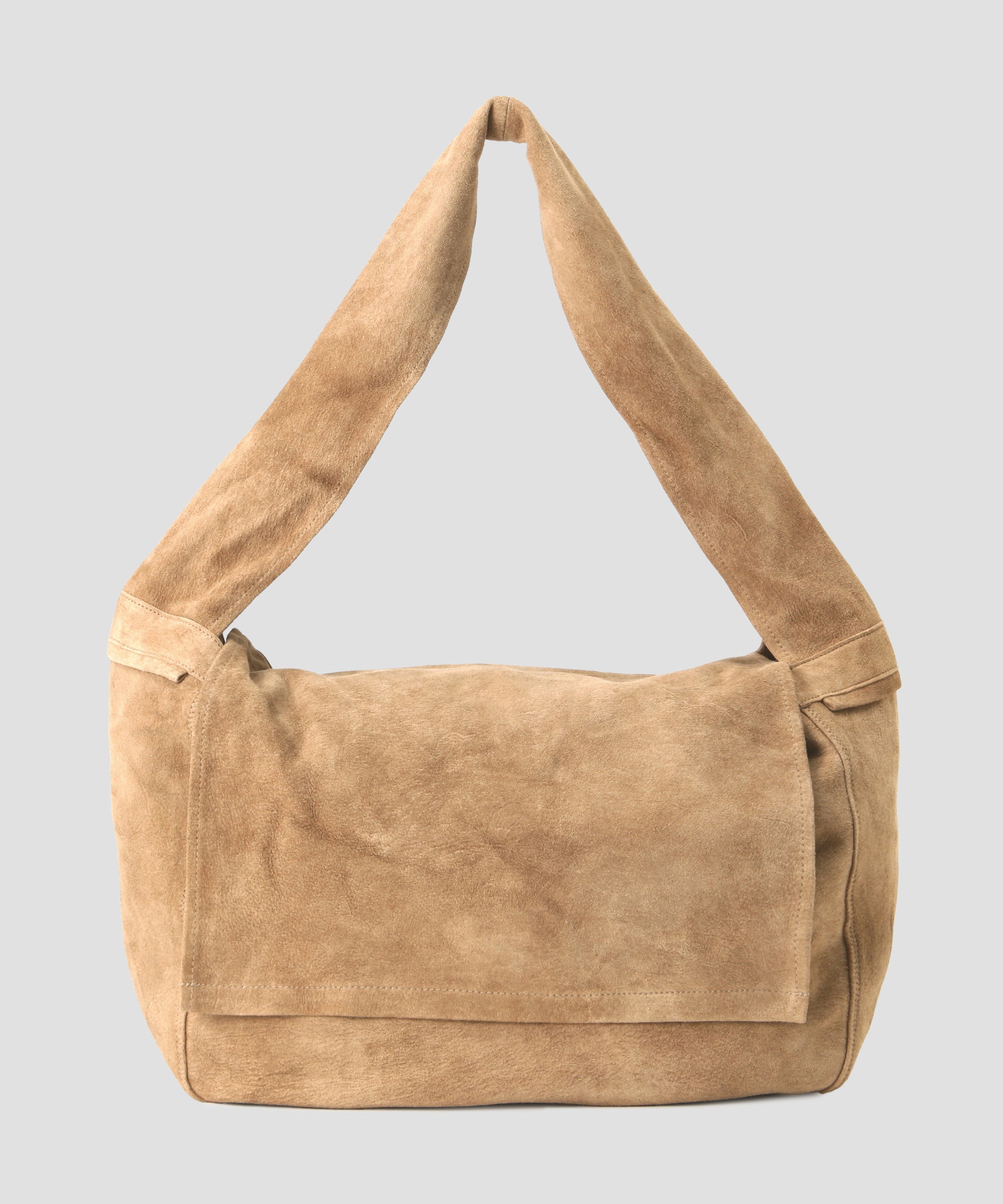 LEATHER SHOULDER BAG ‐ Goat suede Antique finish ‐ | SEVEN BY SEVEN