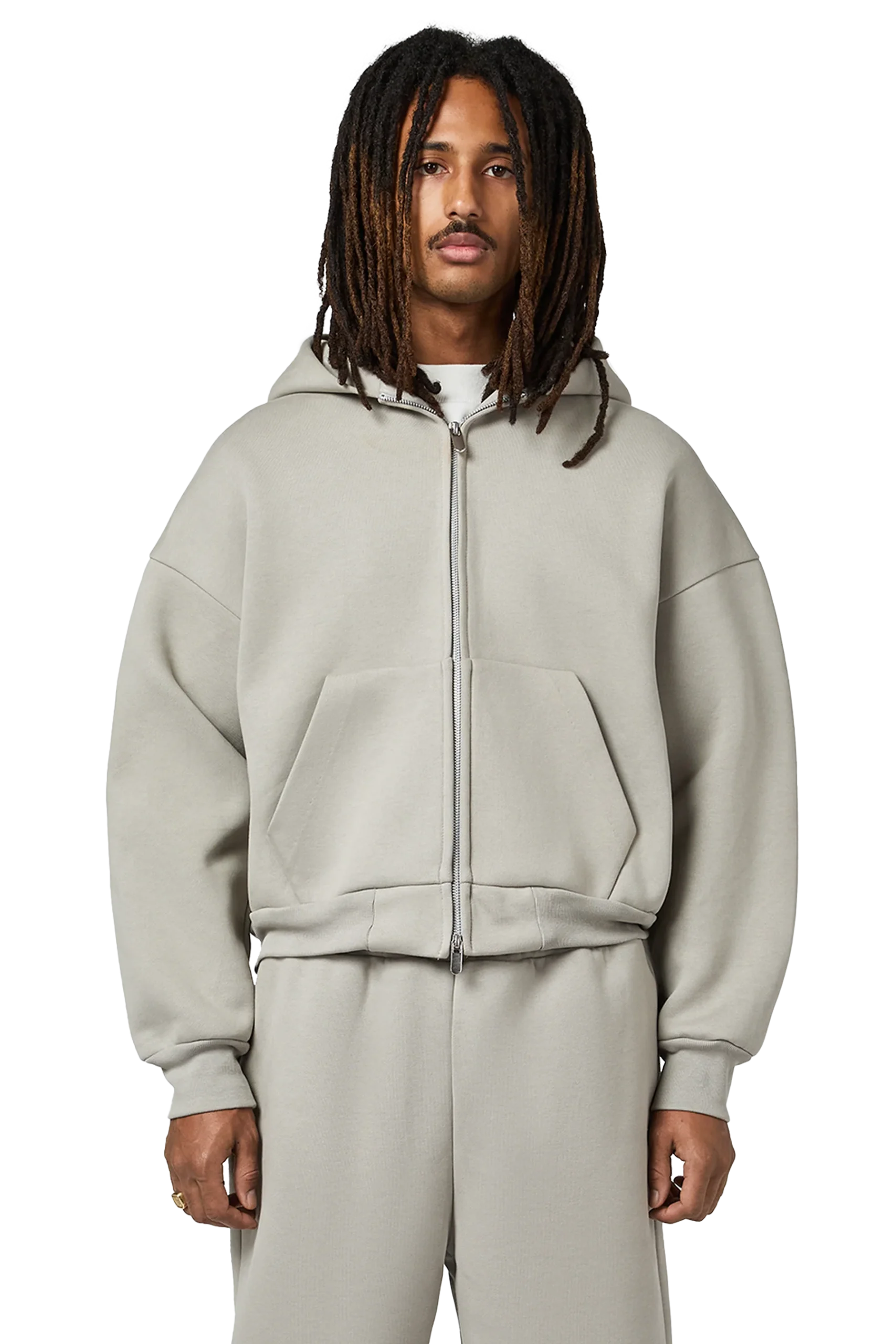 Seventh V2 Zipped Hoodie Smoke | Upto 30% Off