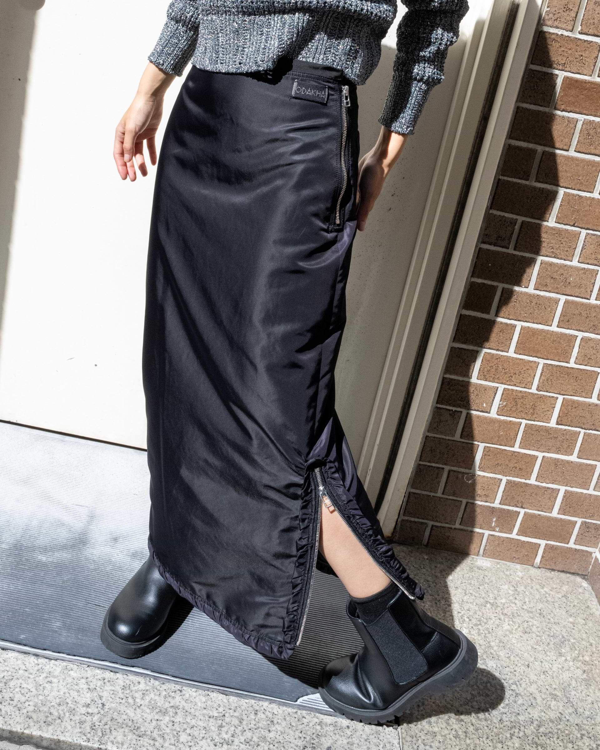 ODAKHA】フリルMA-1ロングタイトスカート – ファッションスナップストア