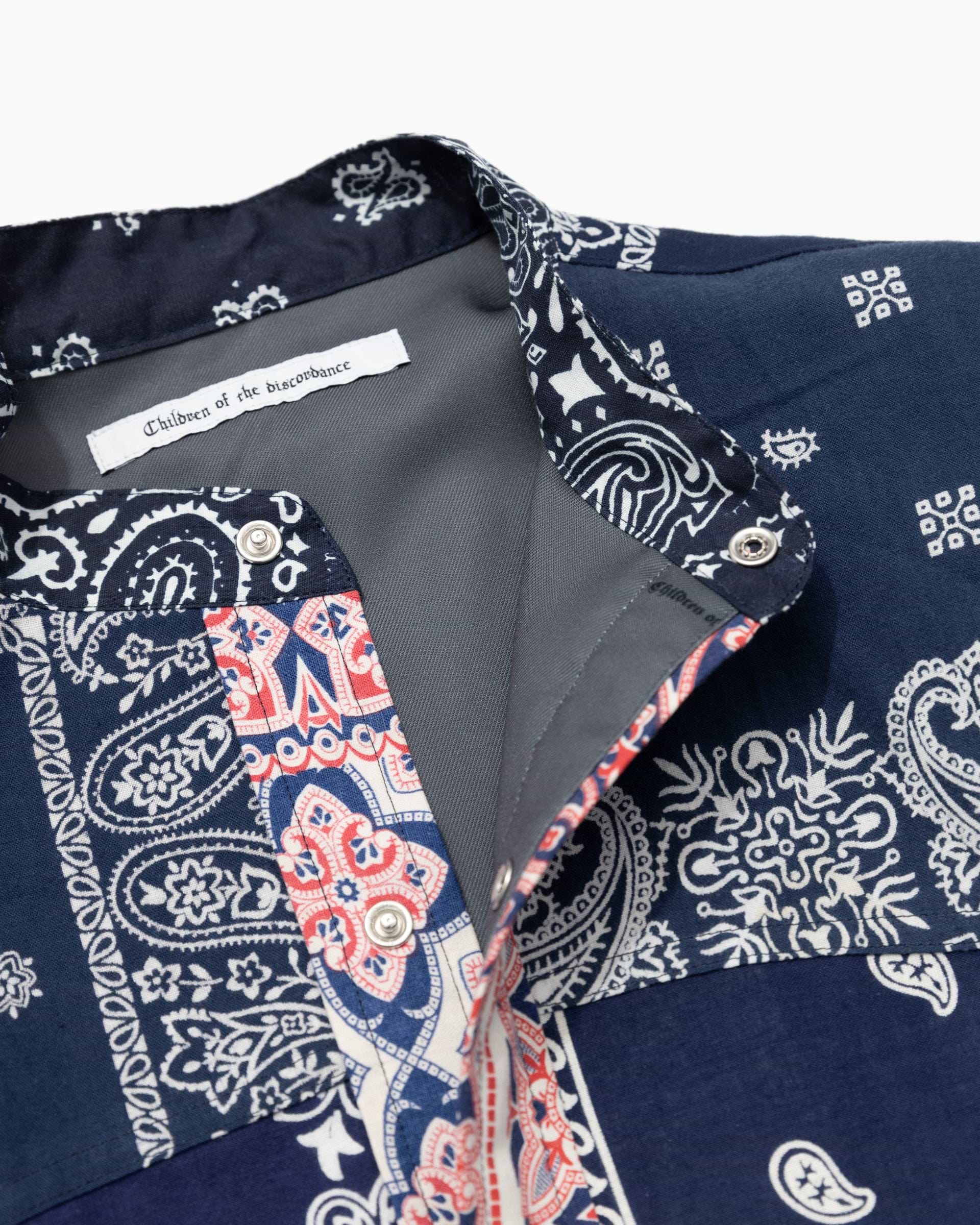 Children of the discordance】バンダナパッチワークLSシャツ