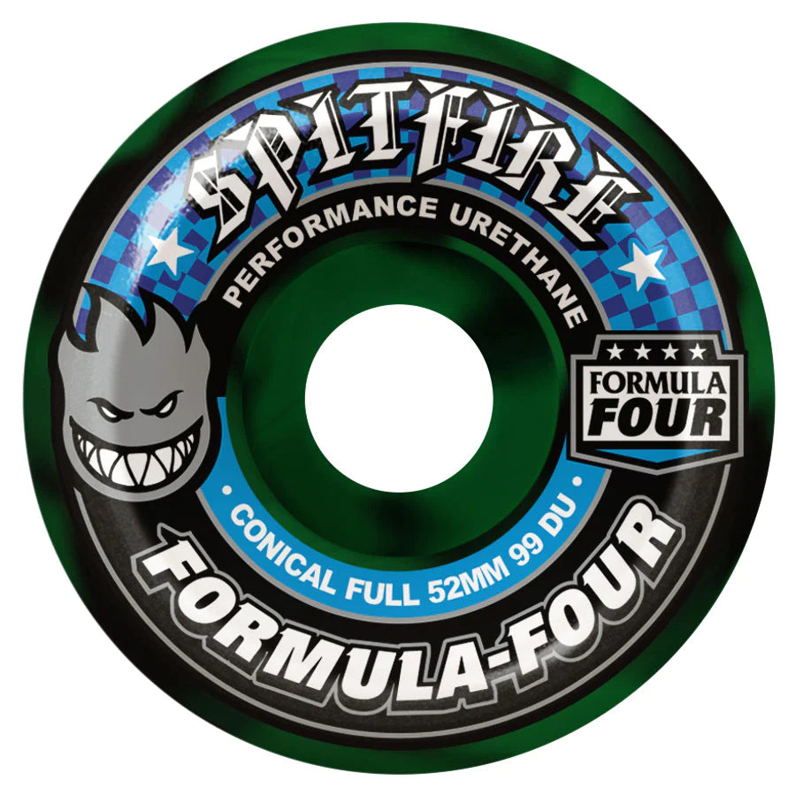 Spitfire Formula Four Green/Black Conical Full 99A – Skateworks