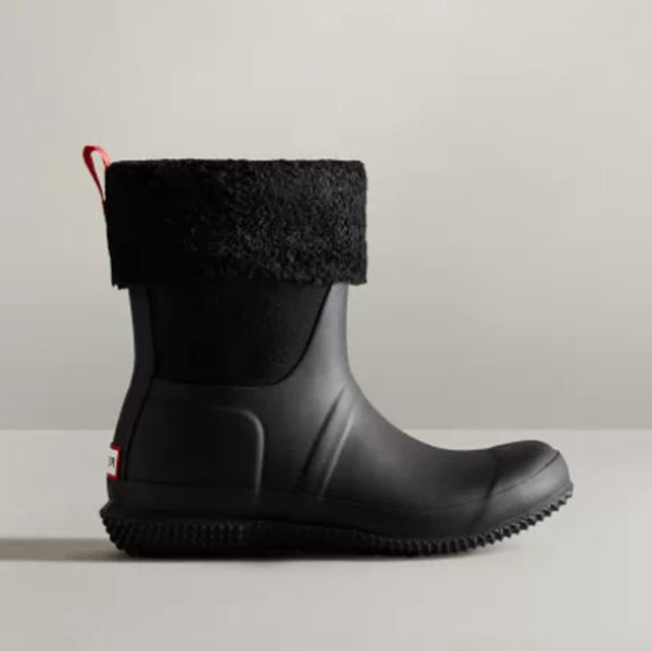 The Roll Top Sherpa Boot by Hunter in Black – Shoes 'N' More