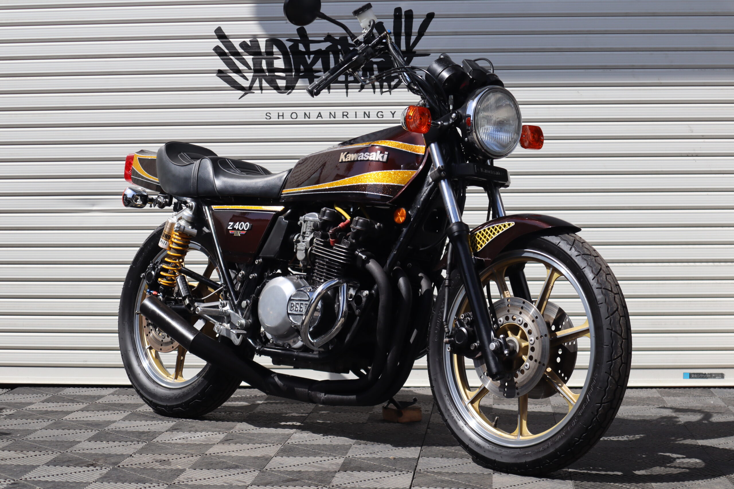 カワサキ Z400FX マッククレーン カスタムペイント アンコ抜き