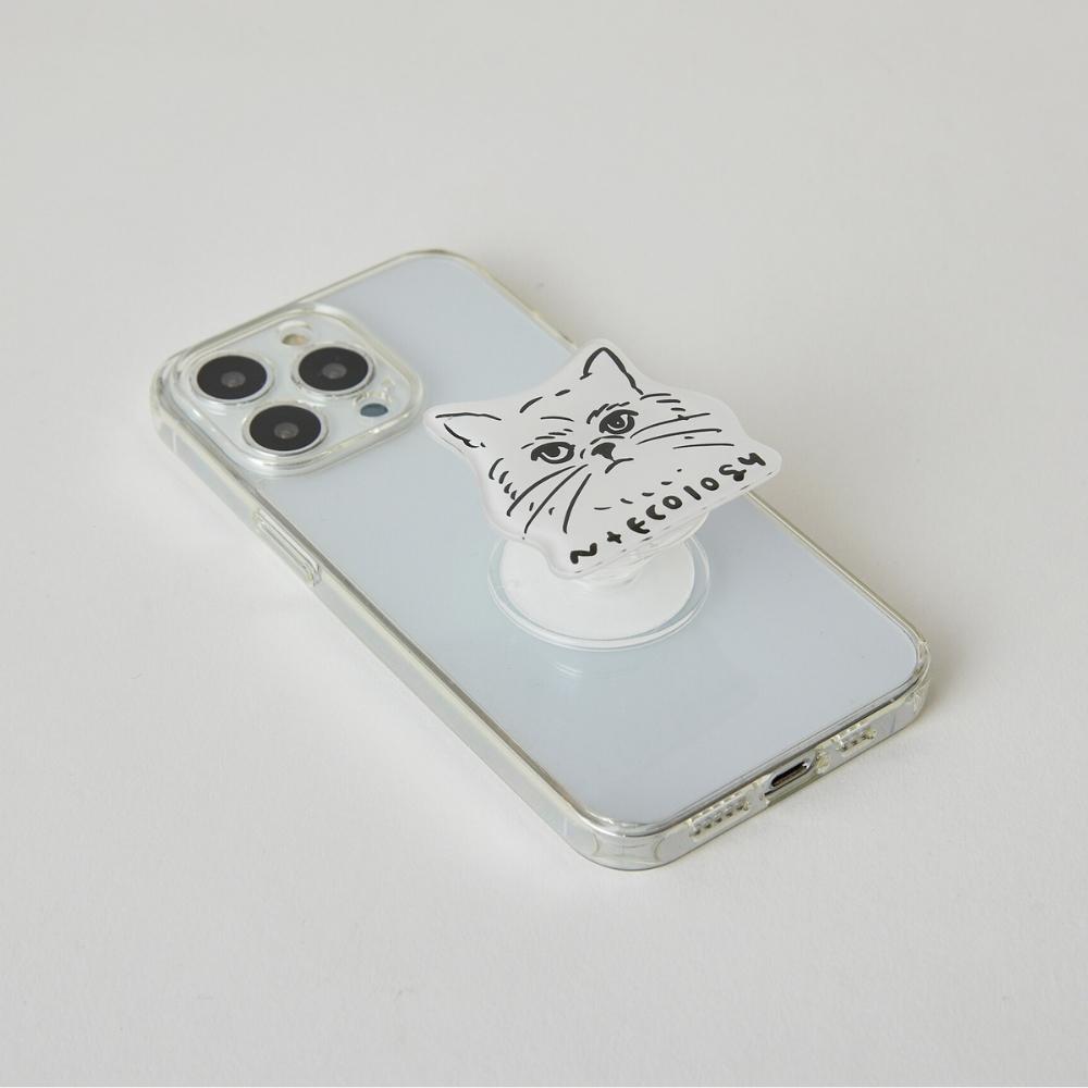 N+Ecology(ネコロジー)【NE-0022066 猫顔スマホグリップ ※全機種対応