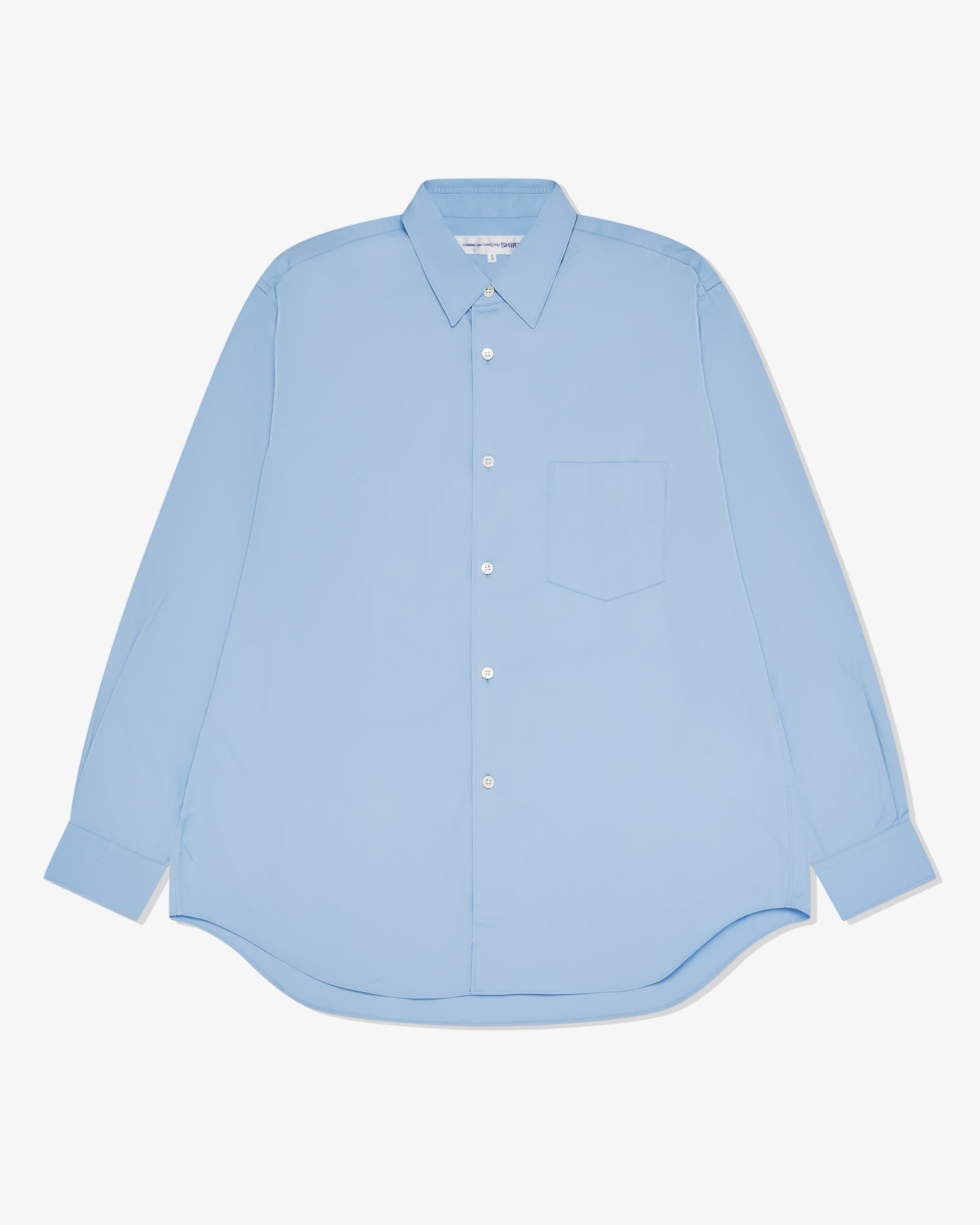 CDG Shirt Forever: Men's Narrow Classic Shirt (Blue Plain) | DSMNY