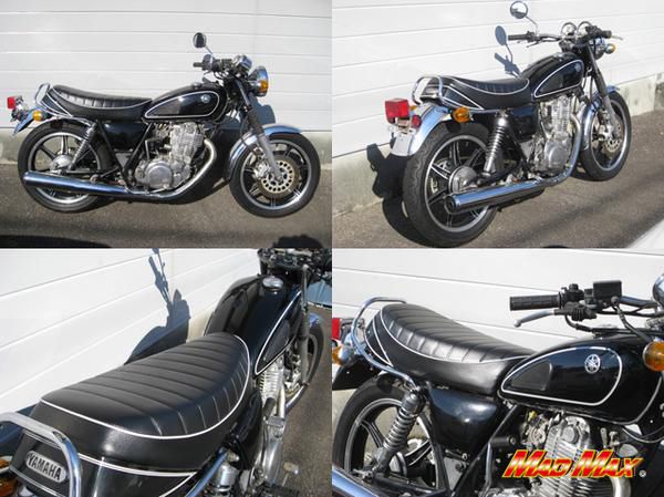 SR400/500用タックロールシートレザー ブラック [株式会社マッドマックス]