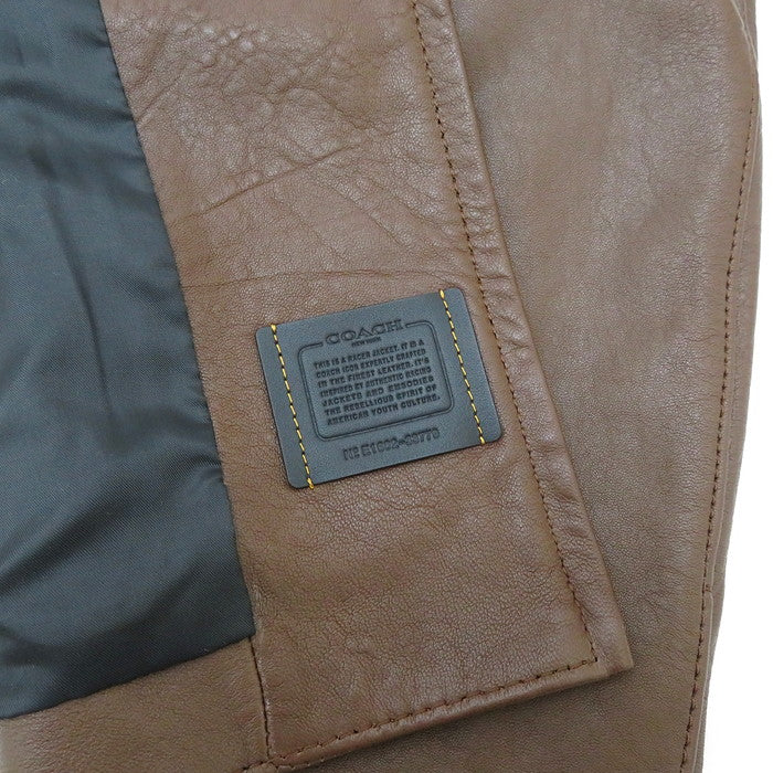 COACH/コーチ】 F33779 シングル ライダースジャケット/ラムレザー