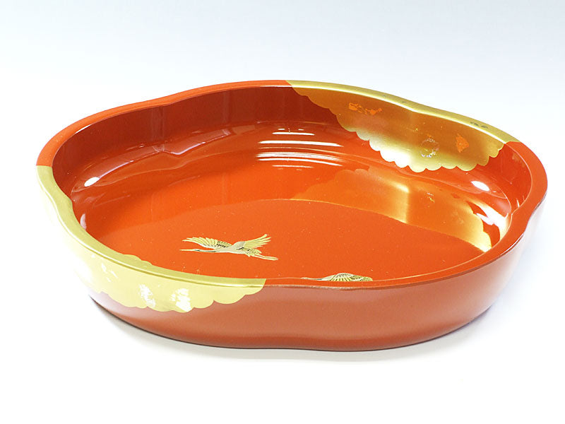 山中塗 翔鶴 梅型鉢(木箱入り) – 漆陶舗あらき 輪島塗 九谷焼 山中塗