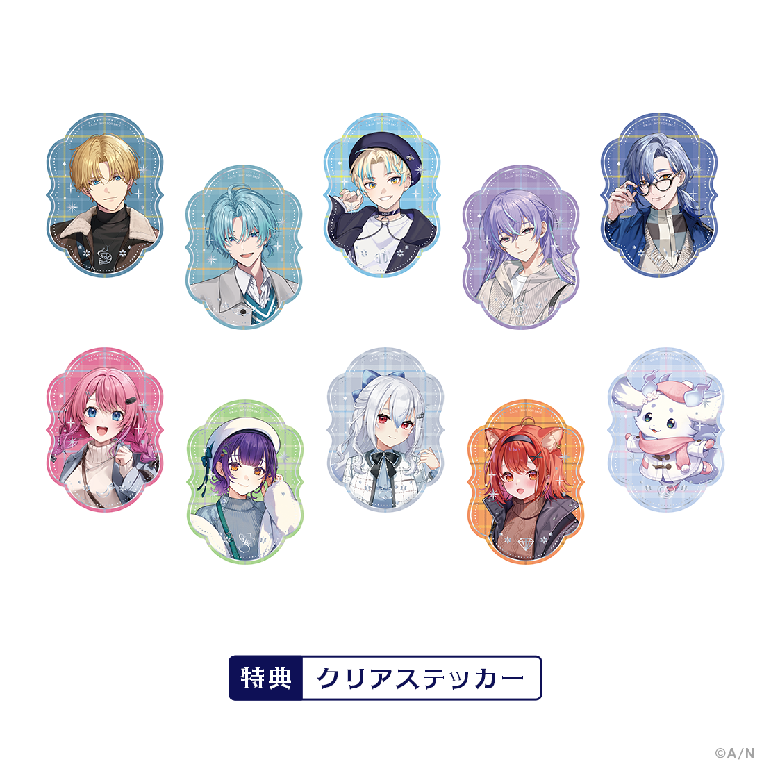 Twinkle Gifts】ランダム箔押し缶バッジ Aグループ｜にじさんじ